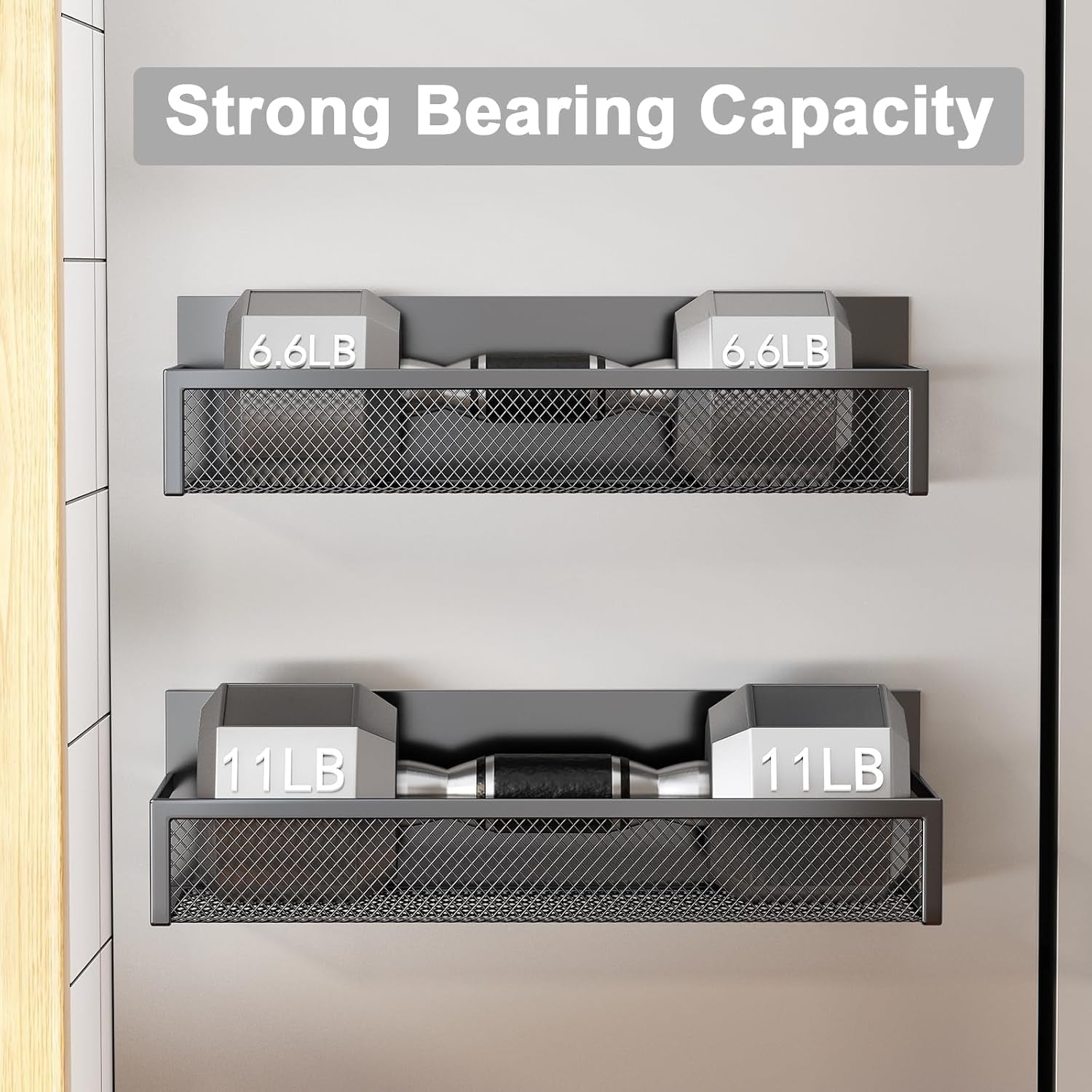 Magnetic Spice Rack for Refrigerator(2 Pack)